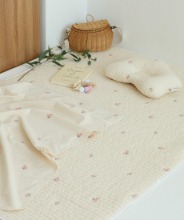 100su baby embroidery quilted pad,부드러운 이불,포근한 이불